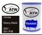 Preview: Honda, Ebony Black, 826 / 001-P38: 500ml Lackdose, von ATW Autoteile West.